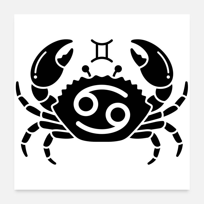 Constellation Crab Poster 24" x 24" (60x60 cm)