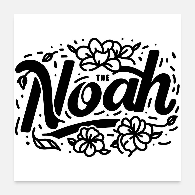 Le Noé aux fleurs Poster 60 x 60 cm