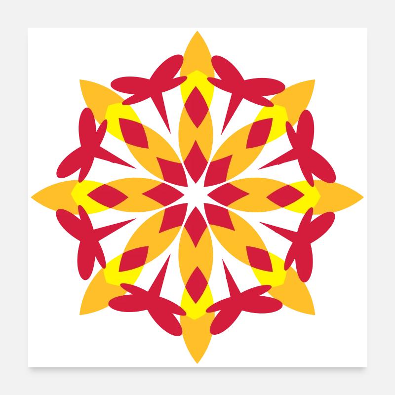 A floral pattern Poster 24" x 24" (60x60 cm)
