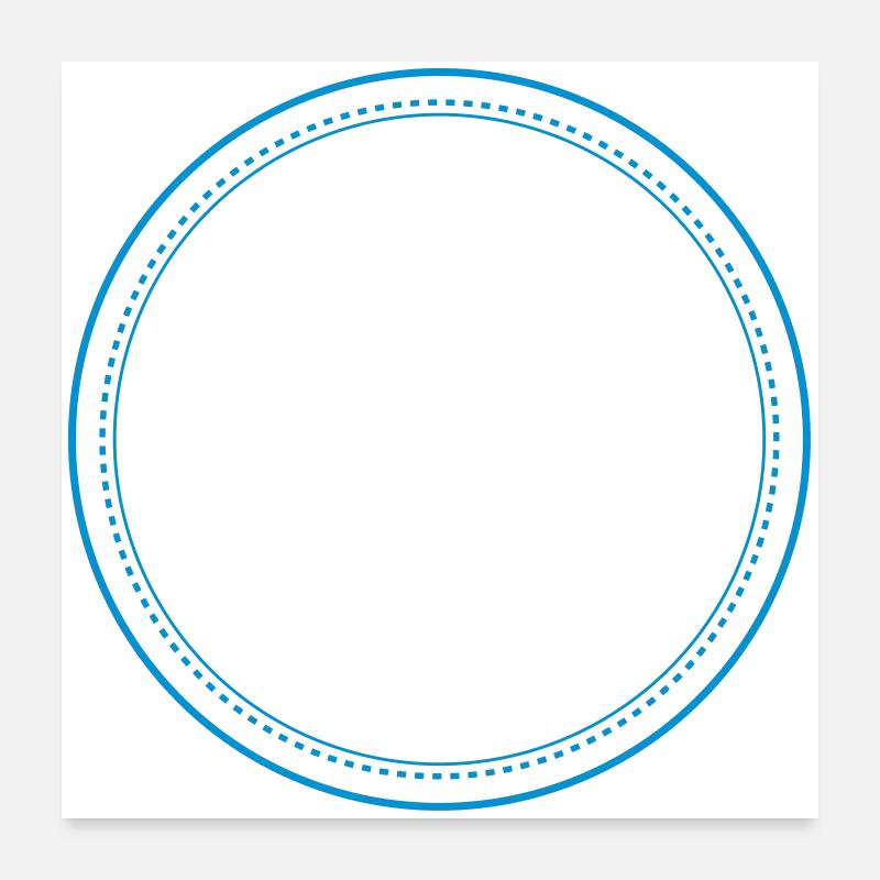 button Poster 60x60 cm