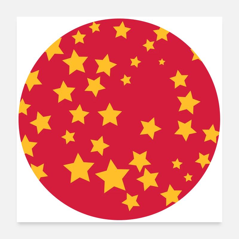 Sternenhimmel Poster 60x60 cm