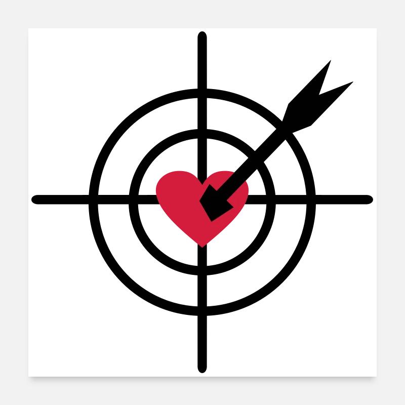 2541614 15588441 Herz Poster 60x60 cm