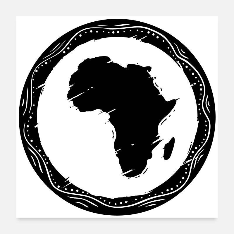 africa map Poster 60x60 cm