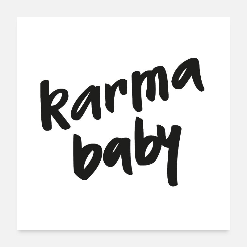 Karma bébé Poster 60 x 60 cm