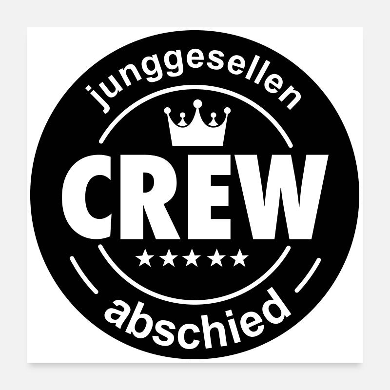 junggesellenabschied Poster 60x60 cm