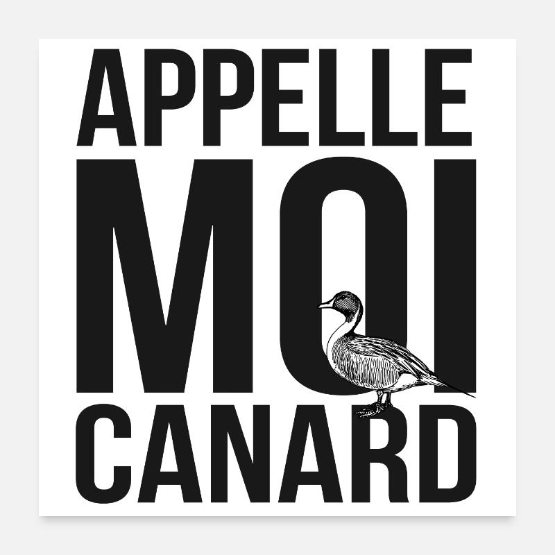 Expressionist Colorful Duck Poster 24" x 24" (60x60 cm)