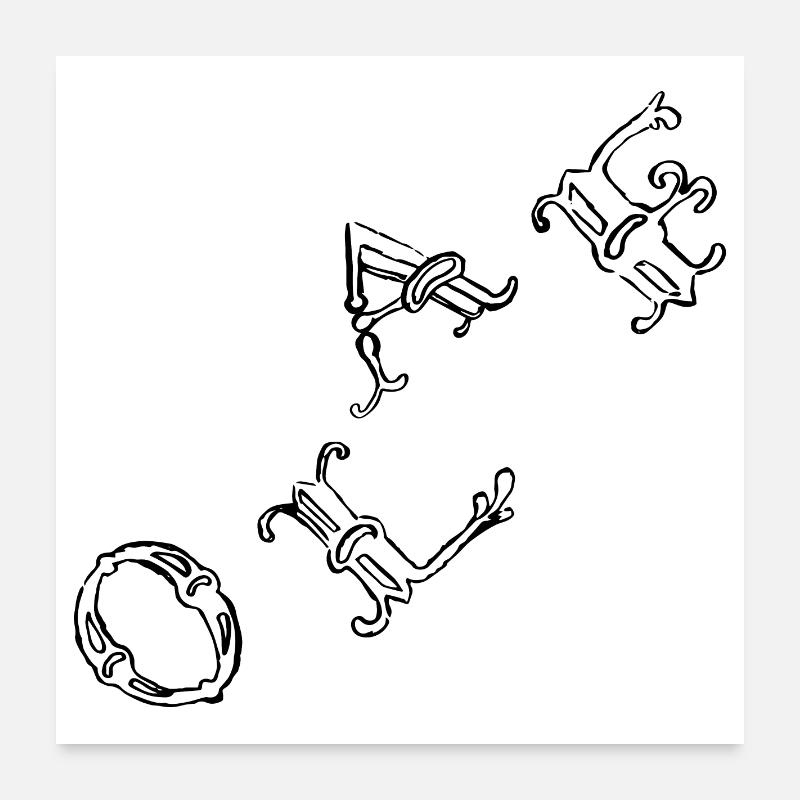 OLAF Poster 60 x 60 cm