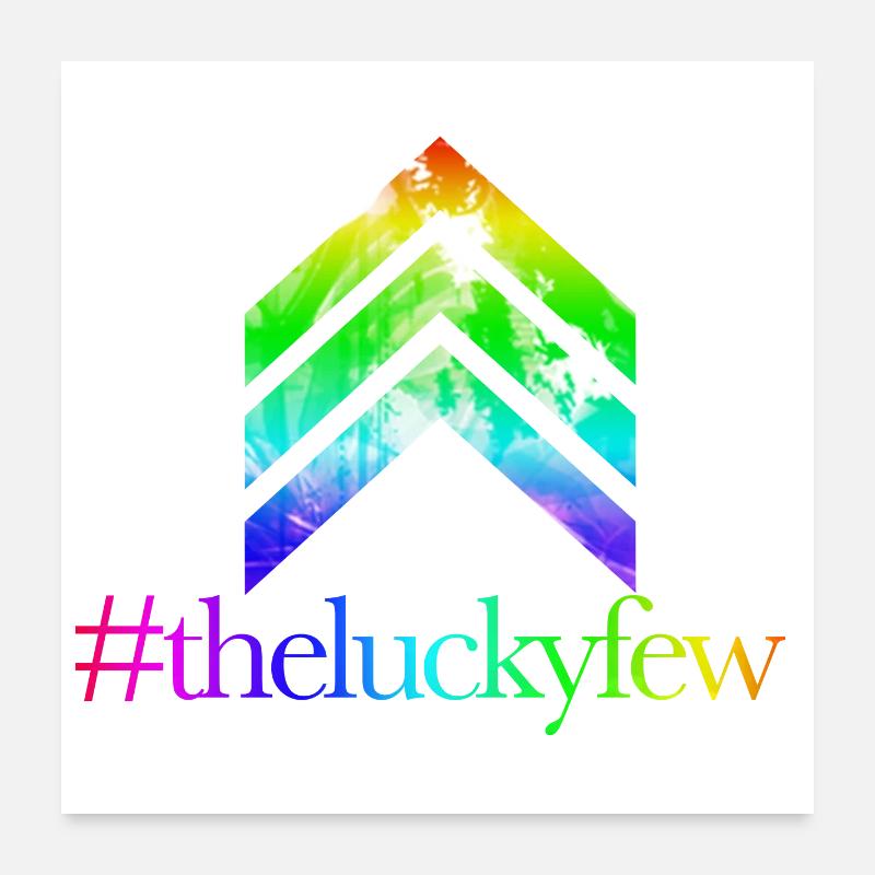 Regenbogenpfeile TheLuckyFew Poster 60x60 cm