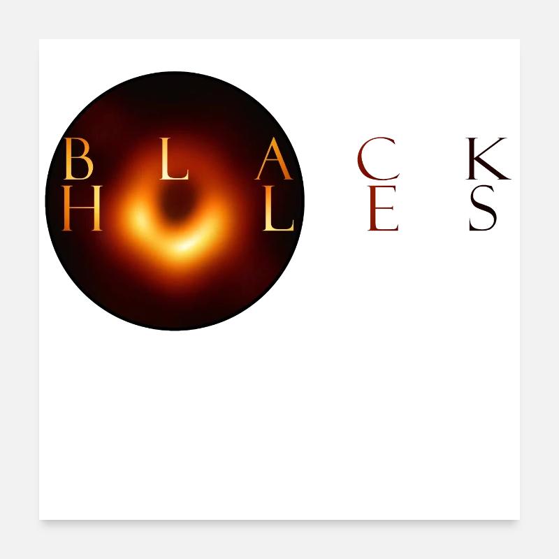black holes Poster 60x60 cm