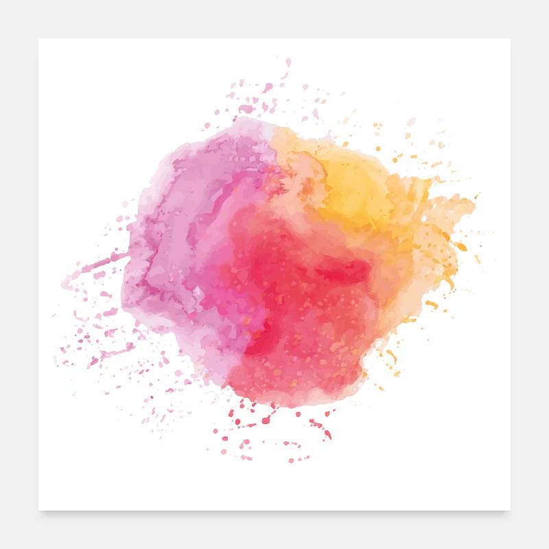 Watercolour Poster 24" x 24" (60x60 cm)