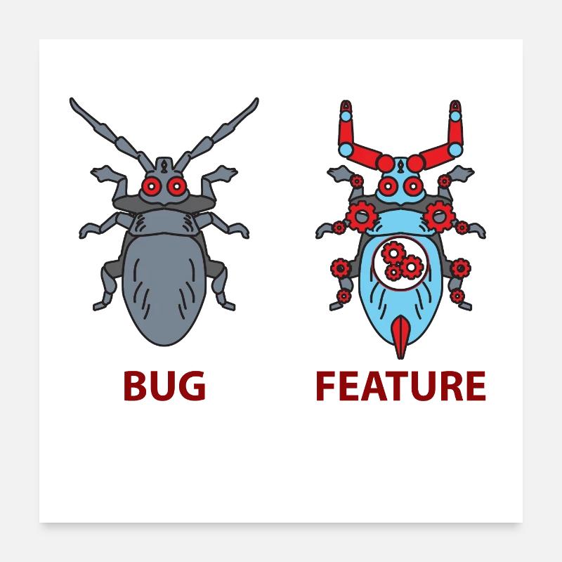 Blague programmeur Poster 60 x 60 cm