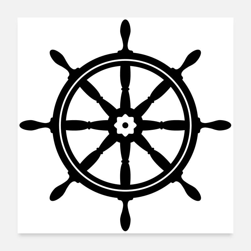 boat Poster 24" x 24" (60x60 cm)