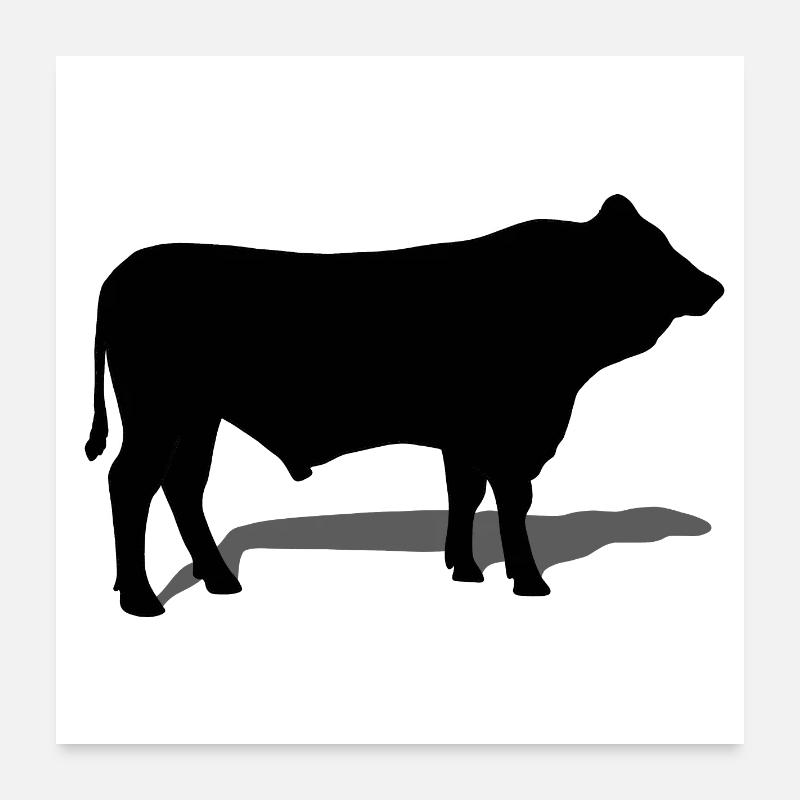 bull Poster 24" x 24" (60x60 cm)