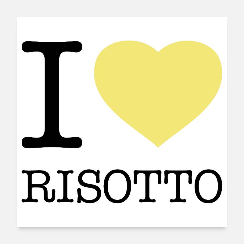J’ADORE LE RIZ RISOTTO Poster 60 x 60 cm