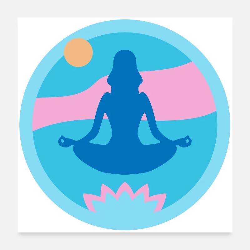 Yoga Poster 60x60 cm