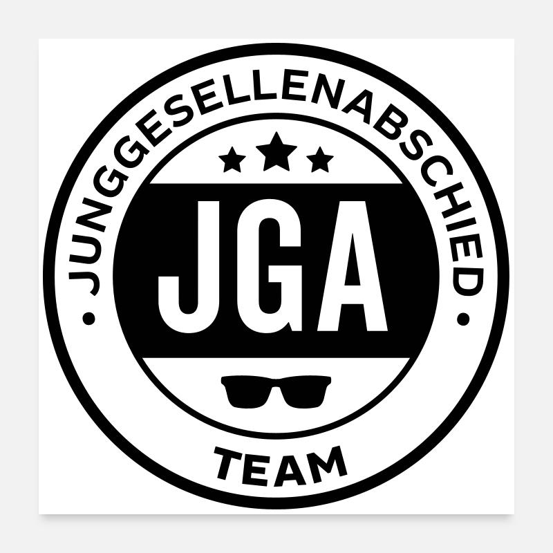 jga team heirat Poster 60x60 cm