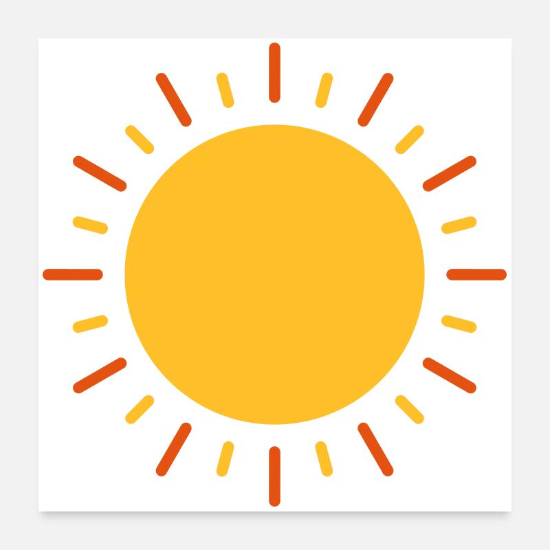 Sun Poster 24" x 24" (60x60 cm)