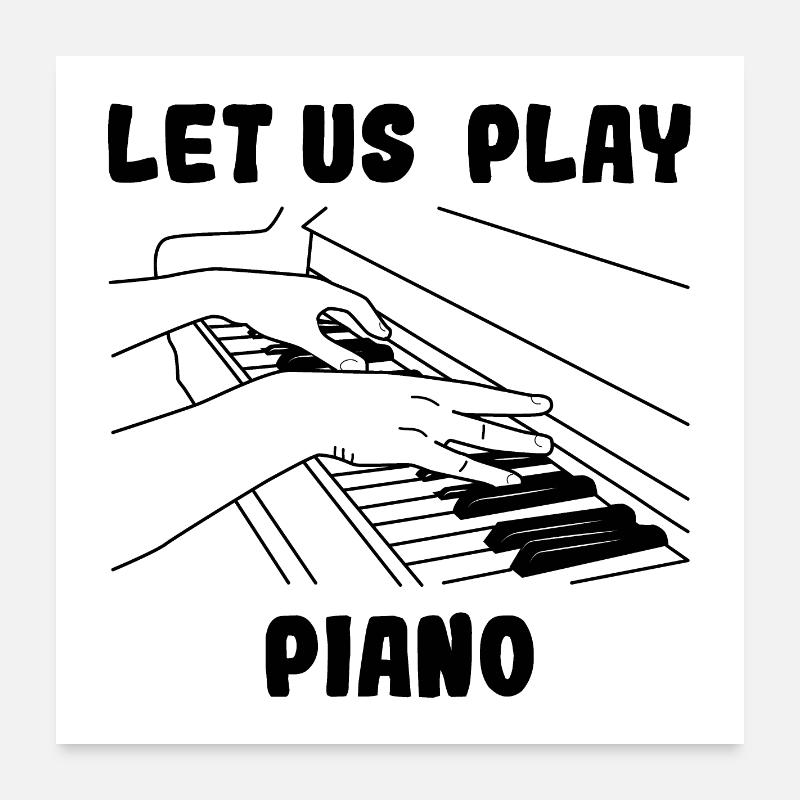 pianist Poster 24" x 24" (60x60 cm)
