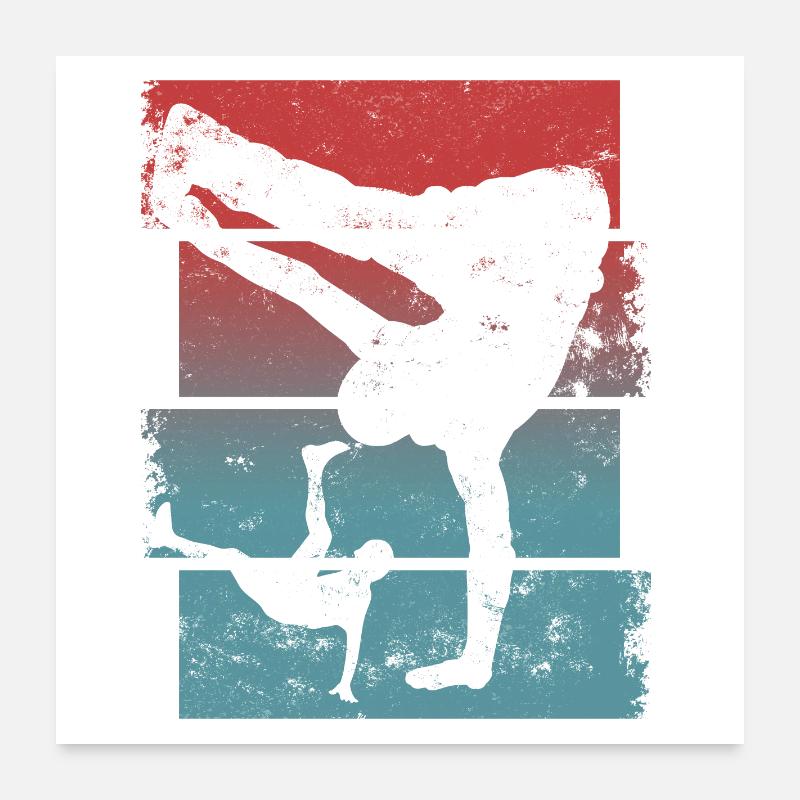 Breakdance Poster 60 x 60 cm