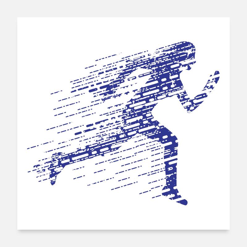 Runner Poster 24" x 24" (60x60 cm)