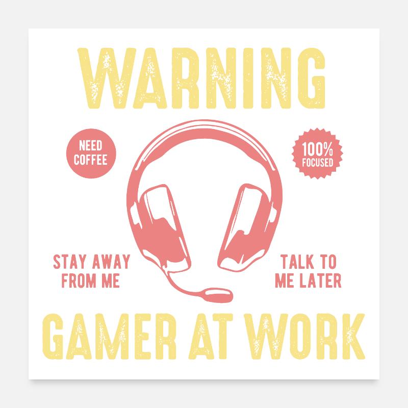 Computerspiele Poster 60x60 cm