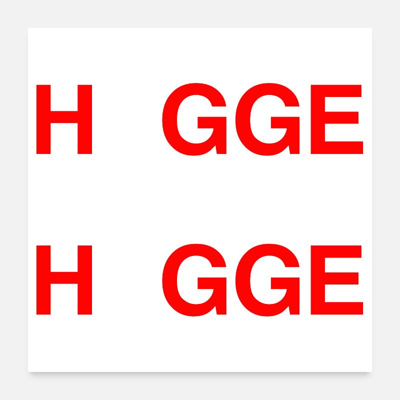HYGGE Denmark Denmark Danish flag Poster 24" x 24" (60x60 cm)