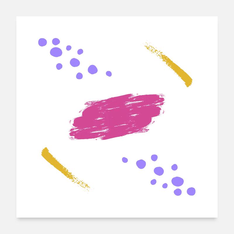 Comètes gravitants autour de leur planète Poster 60 x 60 cm