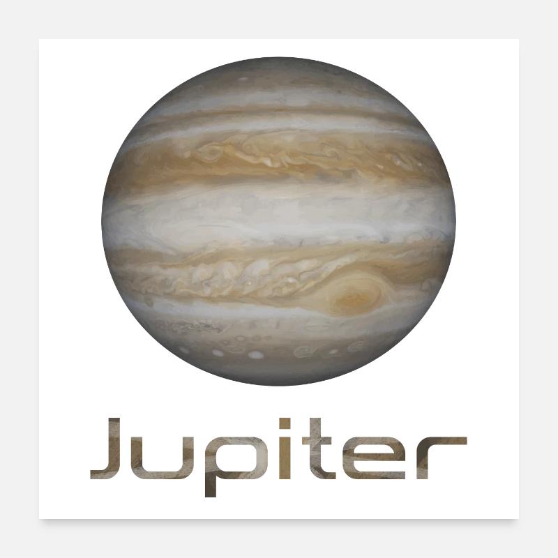 Jupiter Poster 60 x 60 cm
