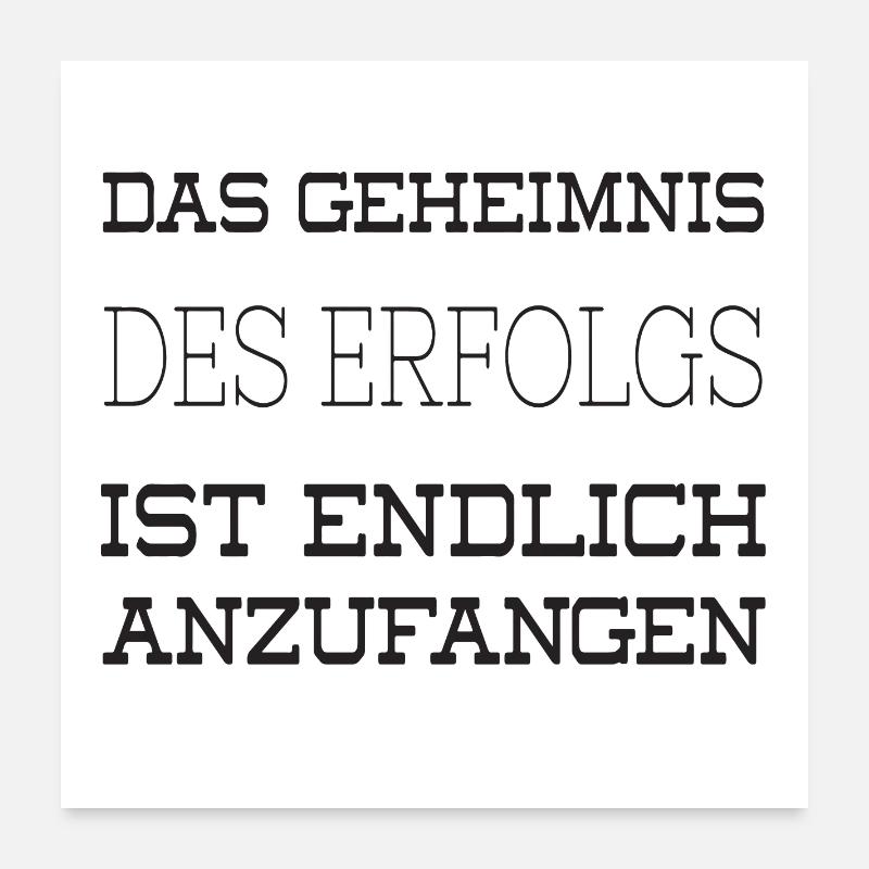 Erfolg Poster 60x60 cm