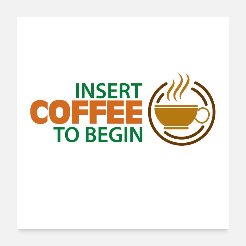 Arbeitsmotivation Poster 60x60 cm