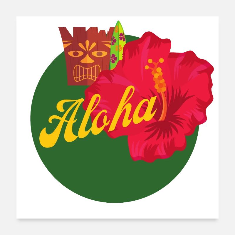Aloha Poster 60 x 60 cm