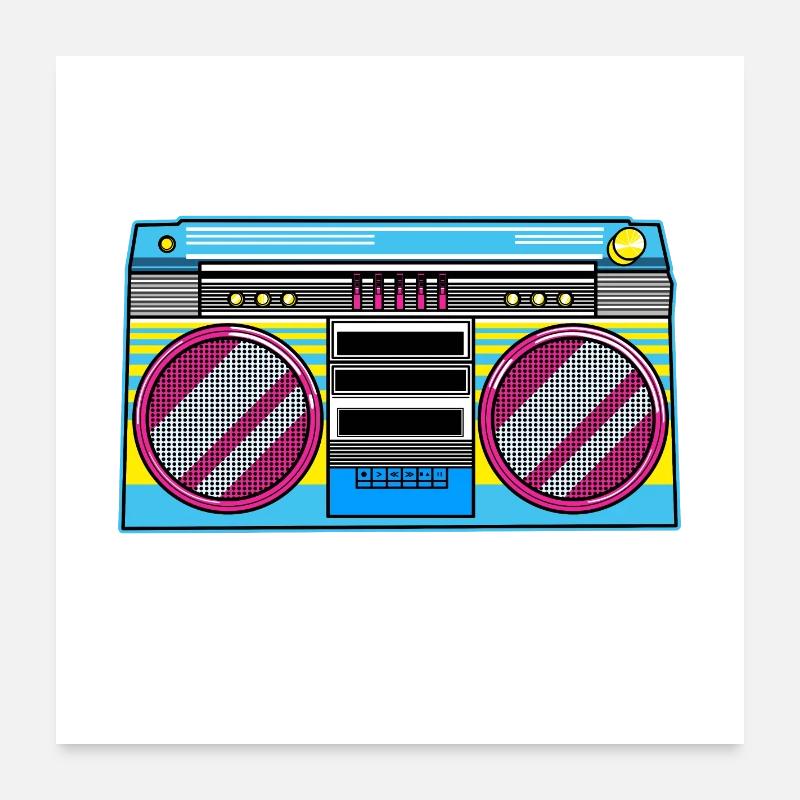 Ghettoblaster Poster 60x60 cm