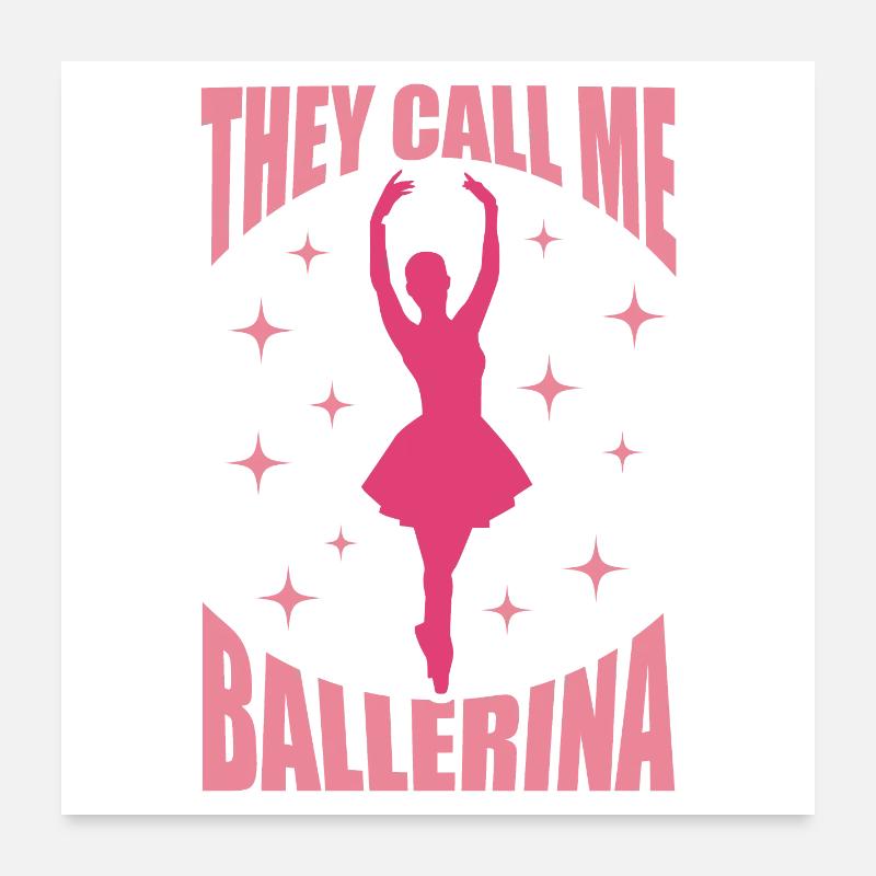 Danseuse de ballet Poster 60 x 60 cm