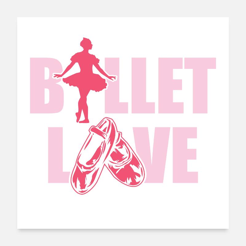 ballet Poster 60 x 60 cm