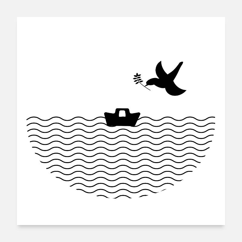 Arche de Noé Poster 60 x 60 cm