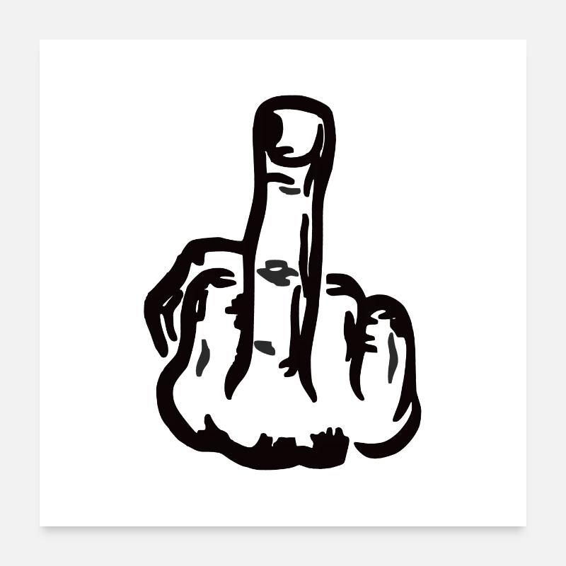 f**k you Poster 24" x 24" (60x60 cm)