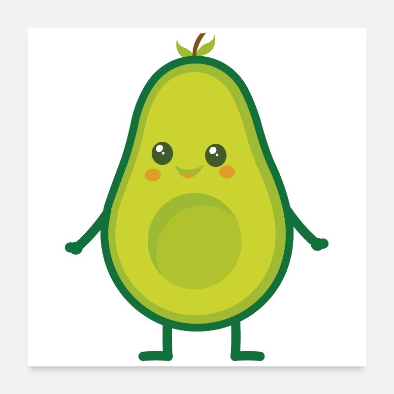 Avocat (Avocado Man) Poster 60 x 60 cm