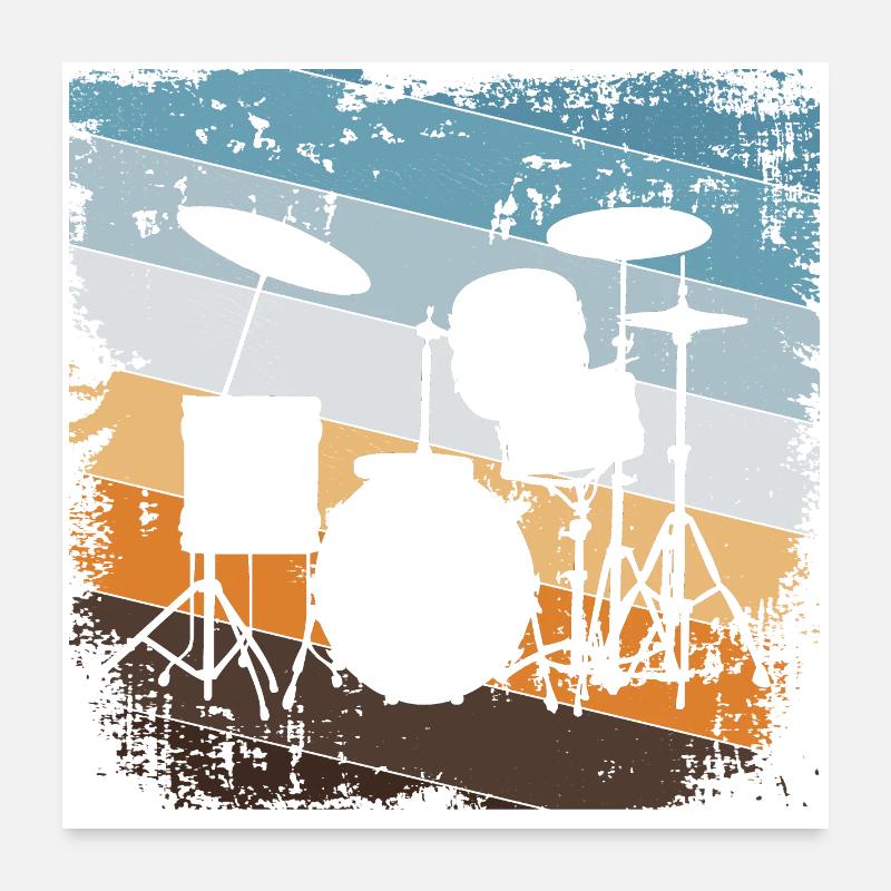 Drummers Poster 24" x 24" (60x60 cm)