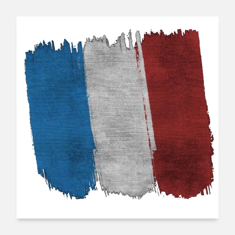 French flag Poster 24" x 24" (60x60 cm)