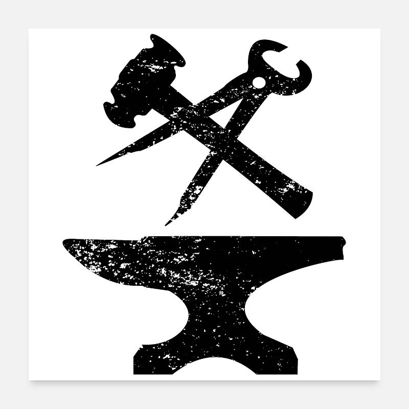 Schmied Poster 60x60 cm