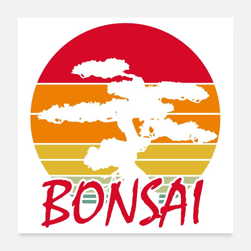 Bonsaï Poster 60 x 60 cm