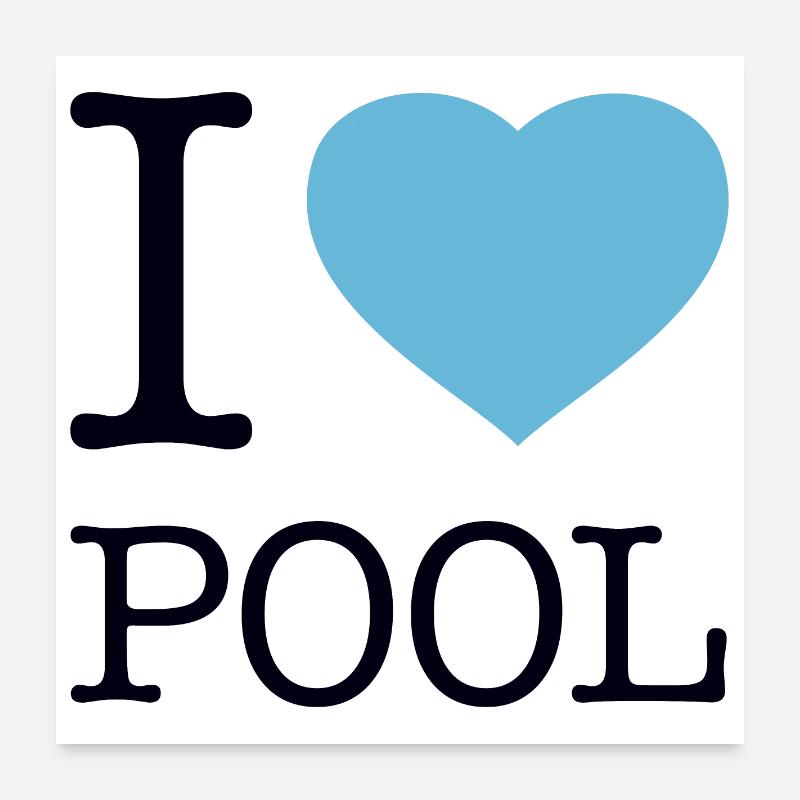 J’ADORE LA PISCINE Poster 60 x 60 cm