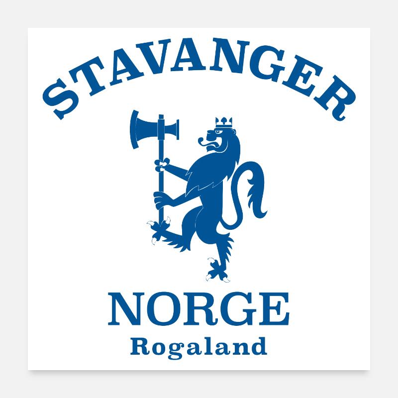 STAVANGER Norwegen Norway Norge Poster 60x60 cm