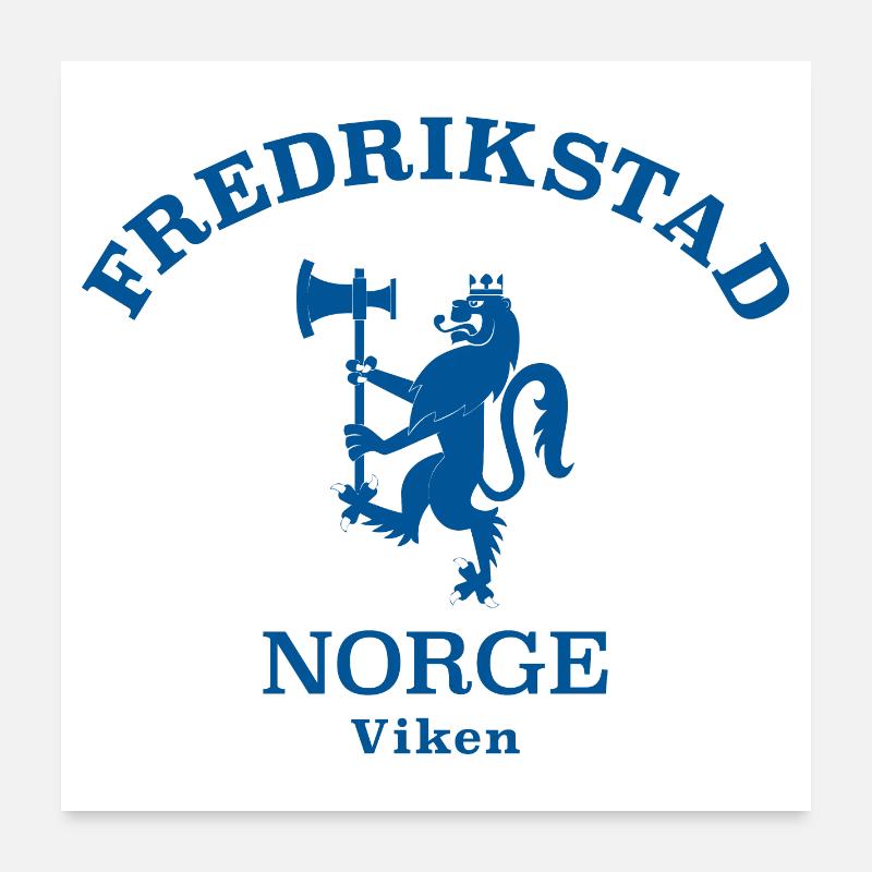FREDRIKSTAD Norwegen Norvège Norge Poster 60 x 60 cm