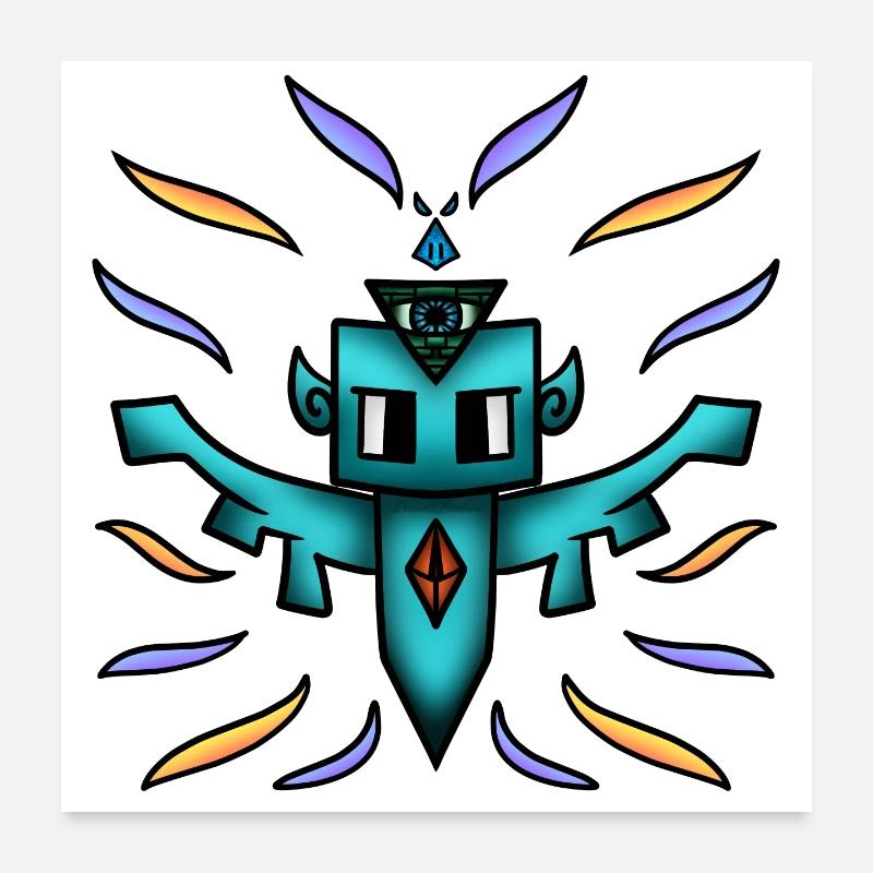 L'ÉSprit Des Illuminatis Poster 60 x 60 cm