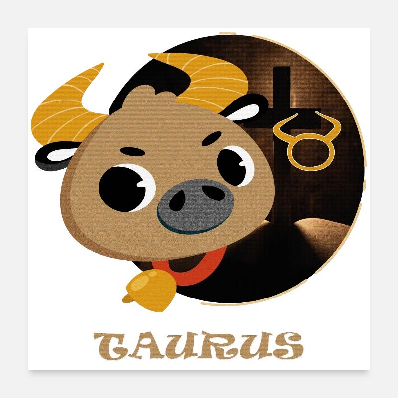 Zodiac sign Taurus Poster 24" x 24" (60x60 cm)
