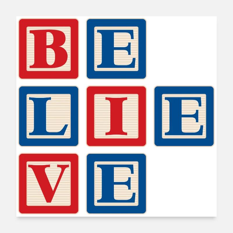 Glauben 2 Poster 60x60 cm