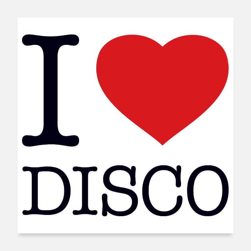 J’ADORE LE DISCO Poster 60 x 60 cm