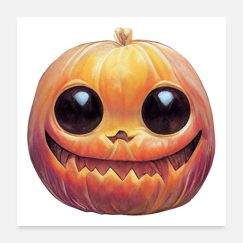 Pumpkin Head For Halloween Poster 24" x 24" (60x60 cm)