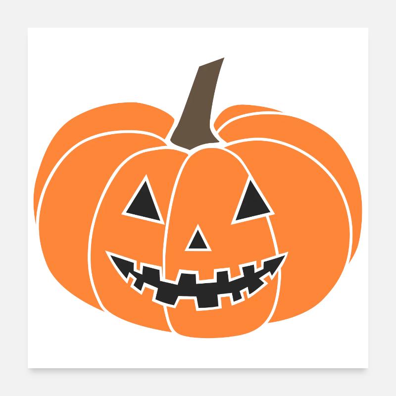 Citrouille Jack-o'-lantern Poster 60 x 60 cm
